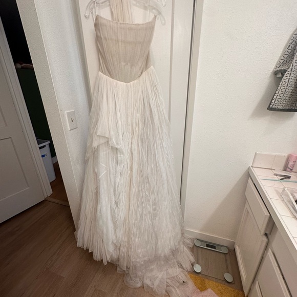 Watters Reko Strapless Corset Wedding Gown - Anthropolgie 8 - Picture 7 of 8